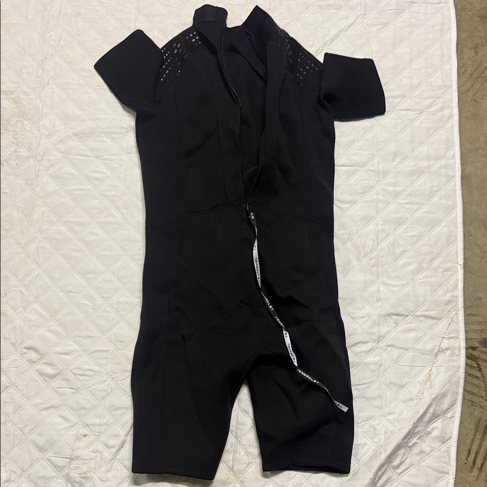 Black Short Sleeve Neoprene Wet Suit